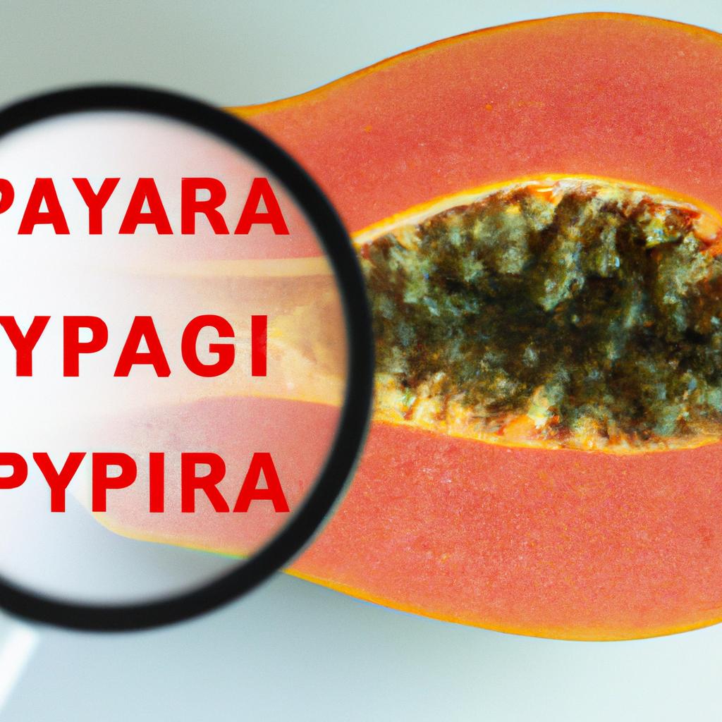 A papaya smoothie garnished with fresh mint leaves, a refreshing and healthy beverage option.