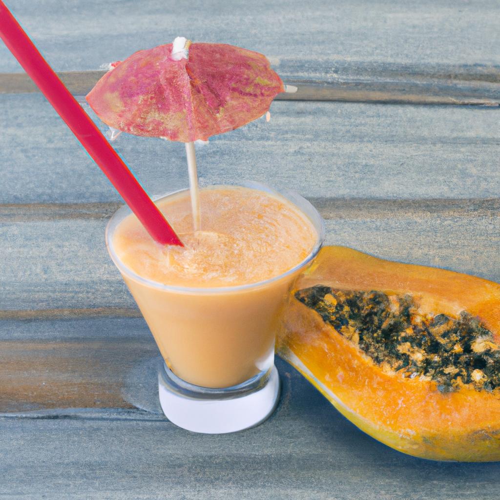 A refreshing papaya smoothie, but does it have any connection to the production of phlegm?