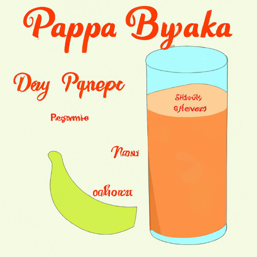 Indulge in the goodness of a papaya smoothie before you hit the pillow.