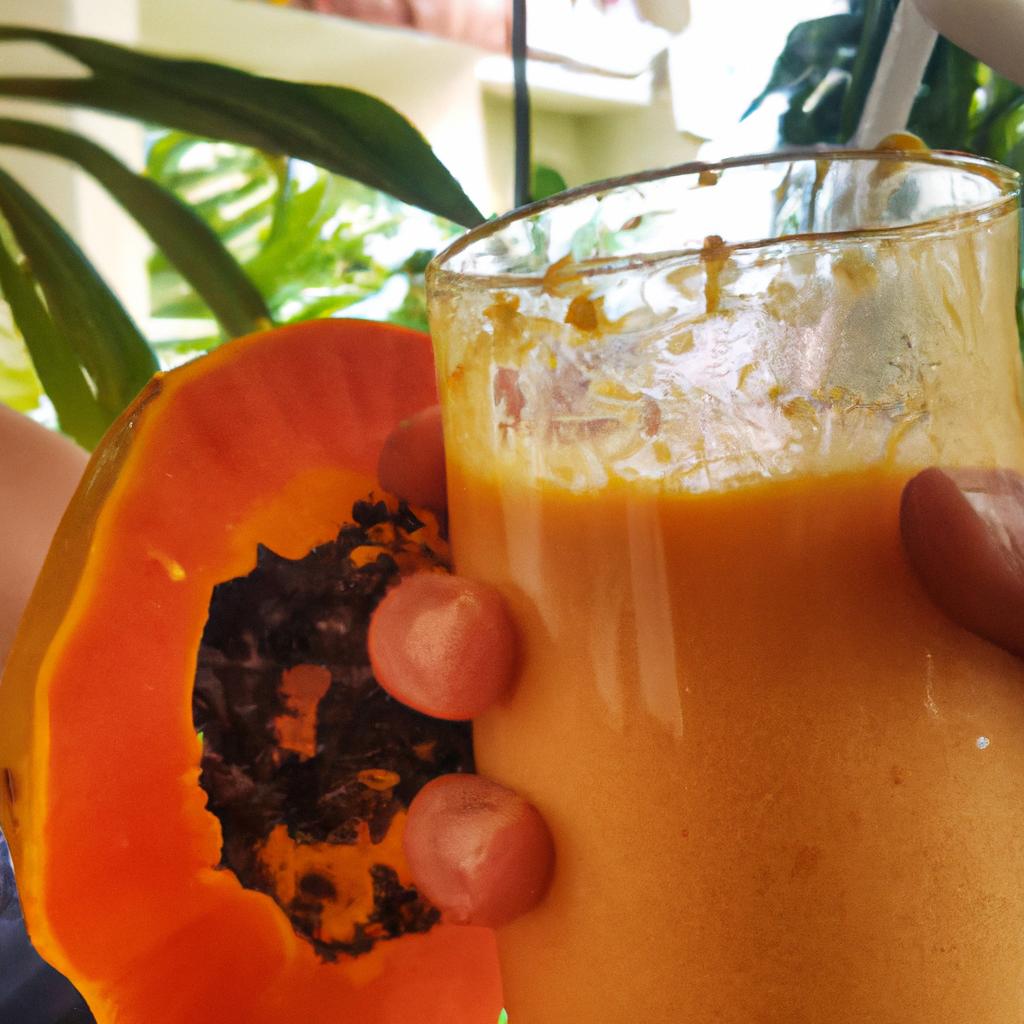 Sip on a delicious papaya smoothie and potentially cleanse your body from harmful parasites.