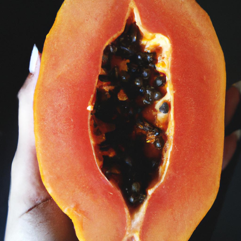 A refreshing snack of freshly sliced papaya, perfect for boosting platelet count.