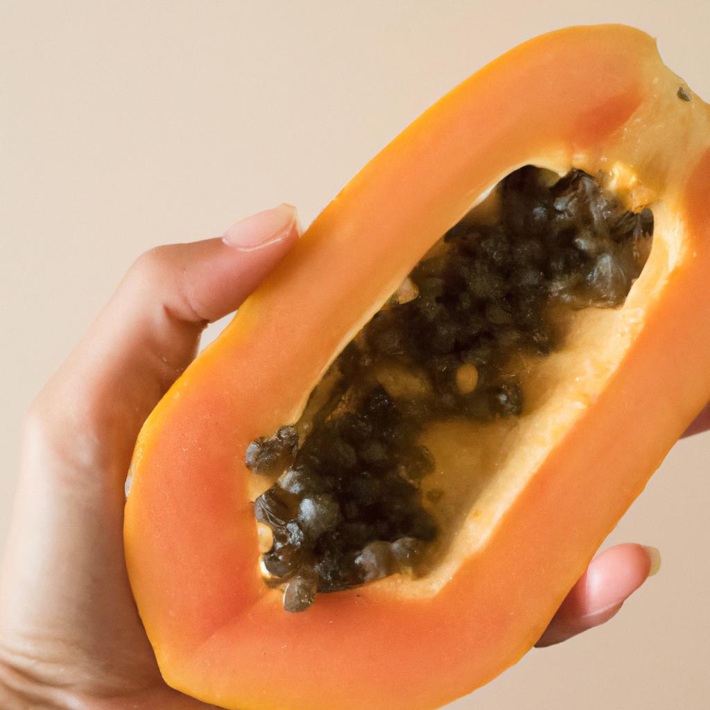 Delicious papaya slices, believed to have an impact on acne-prone skin.