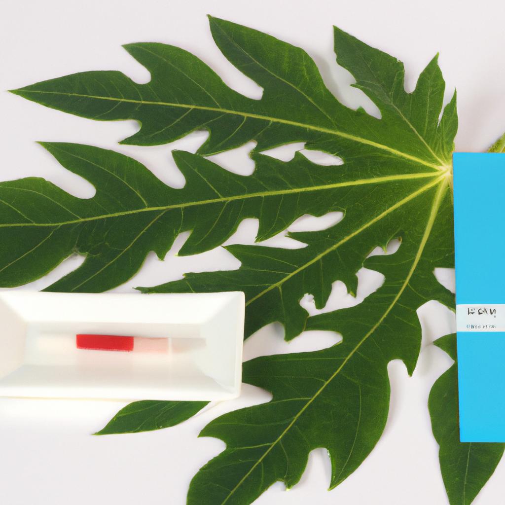 Discover the potential of papaya leaves in increasing platelet count with a simple test kit.