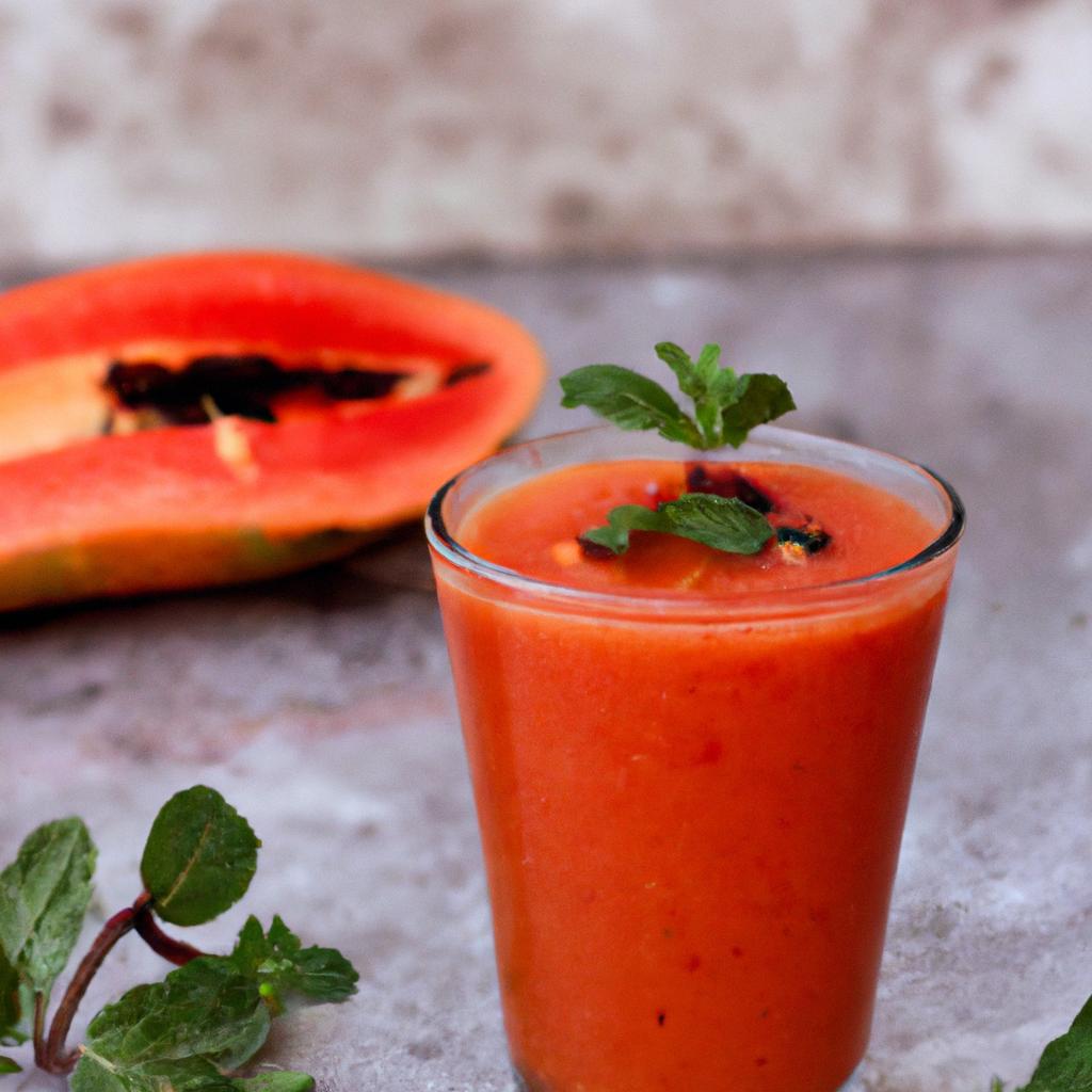 Sip your way to a fiber boost with this invigorating papaya smoothie.