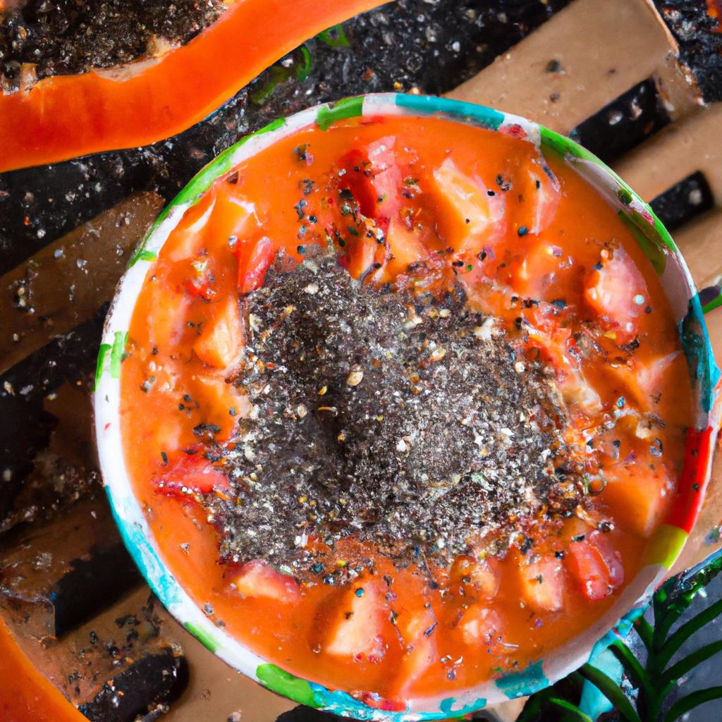 Indulging in a nutritious papaya smoothie to kickstart your day with a burst of energy.